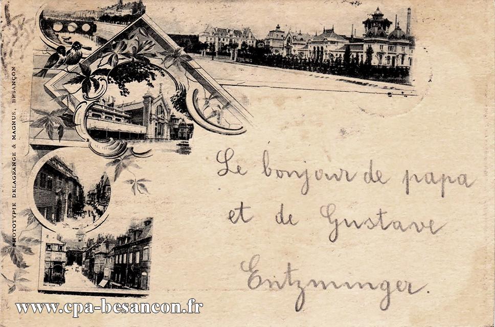 BESANÇON - Le bonjour de papa et de Gustave